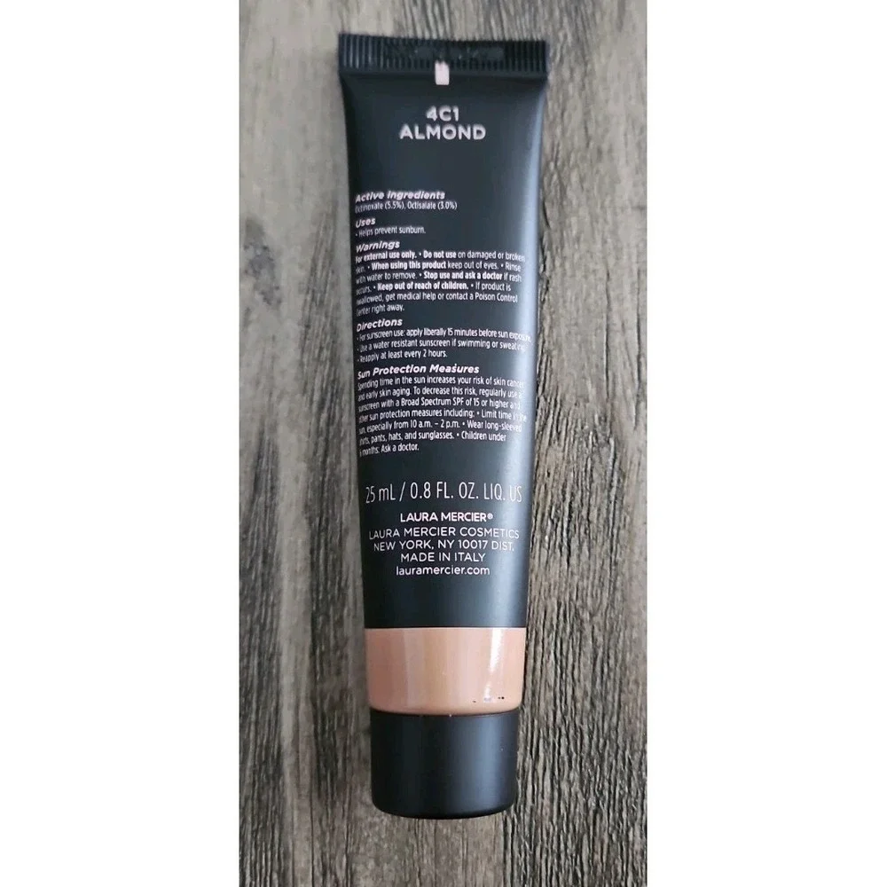 LAURA MERCIER 4C1 Almond Tinted Moisturizer Oil Free Natural Skin Perfector 25ml